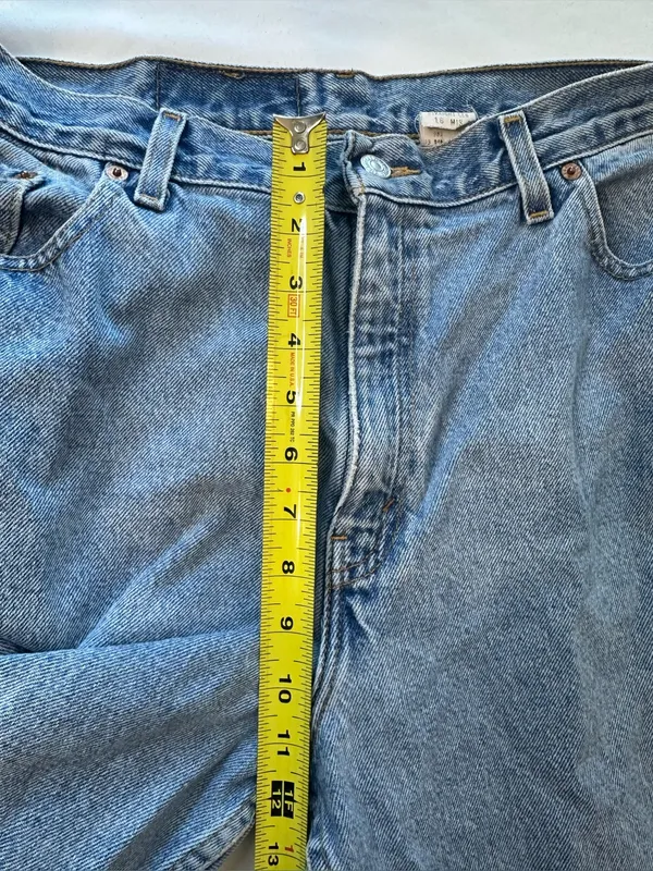 Vintage Levi's 560 Comfort Fit Loose Blue Denim Jeans Straight Leg Y2K 16 - Image 7