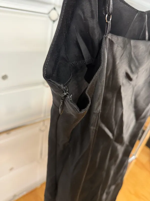 Forever 21 Black Satin Mini Slip Dress - Image 8