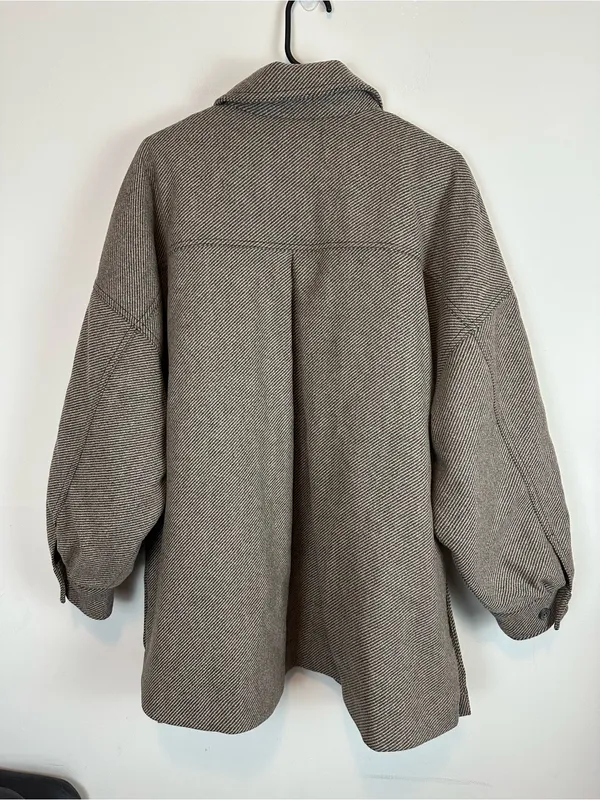Free People Jessica Shirt Jacket Size L - Image 5