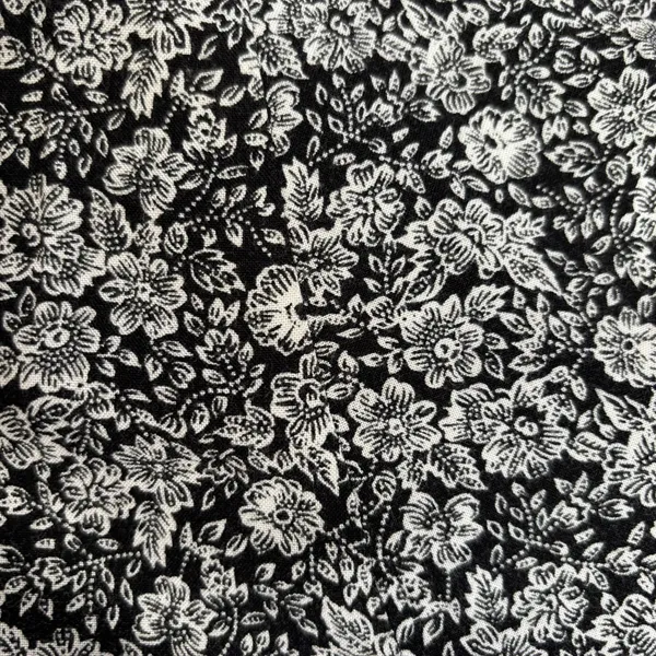 Express Vintage 90s Black White Floral Rayon Button Front Romper‎ Small Romantic - Image 8