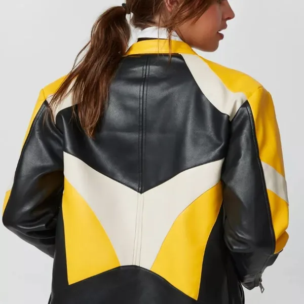 Urban Outfitters Suki Faux Leather Racer Moto Jacket - Image 4