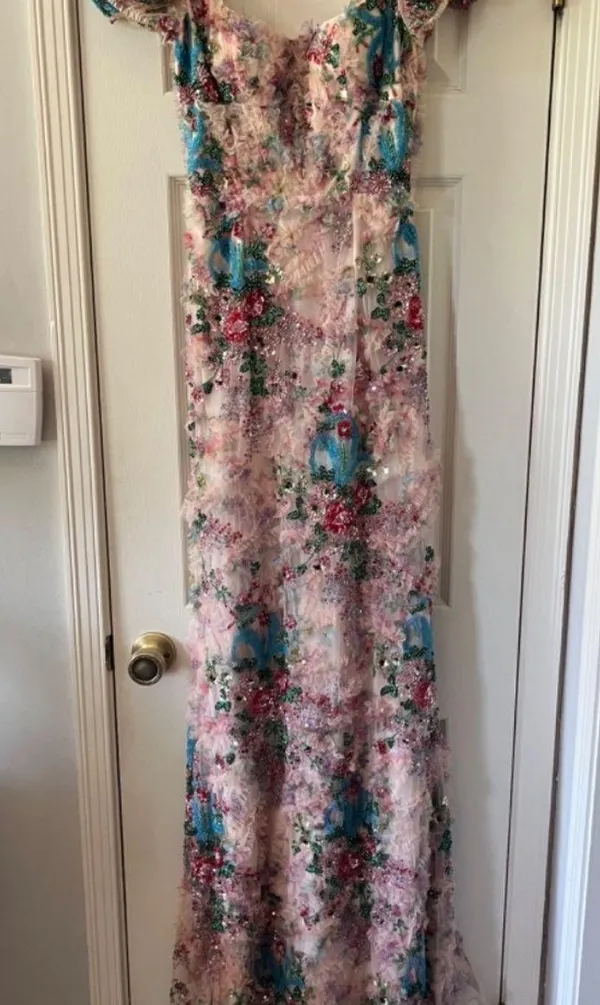 Sherri Hill 55167 Viral Floral Print Beaded Prom Gown - Image 2