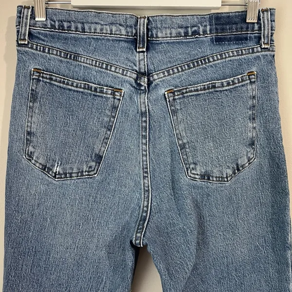 Abercrombie & Fitch Jeans Women's 12/31 90s Straight Ultra High Rise‎ Raw Hem - Image 6
