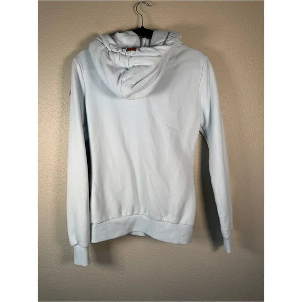 Wanakome Light Blue Hoodie Sweatshirt Womens XS Casual Cozy Cowl Neck - Image 4