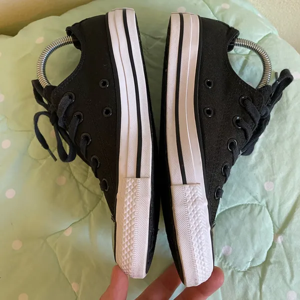 Converse Black Womens Sneakers size 5.5 - Image 7