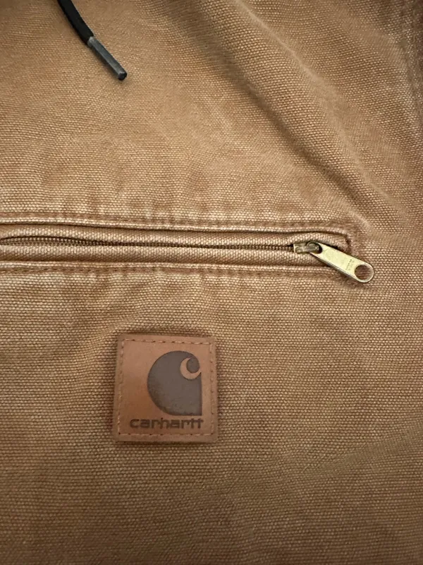 Carhartt J141-211 Washed Duck Sierra Sherpa Lined Jacket Sz Large L Tall Tan - Image 5