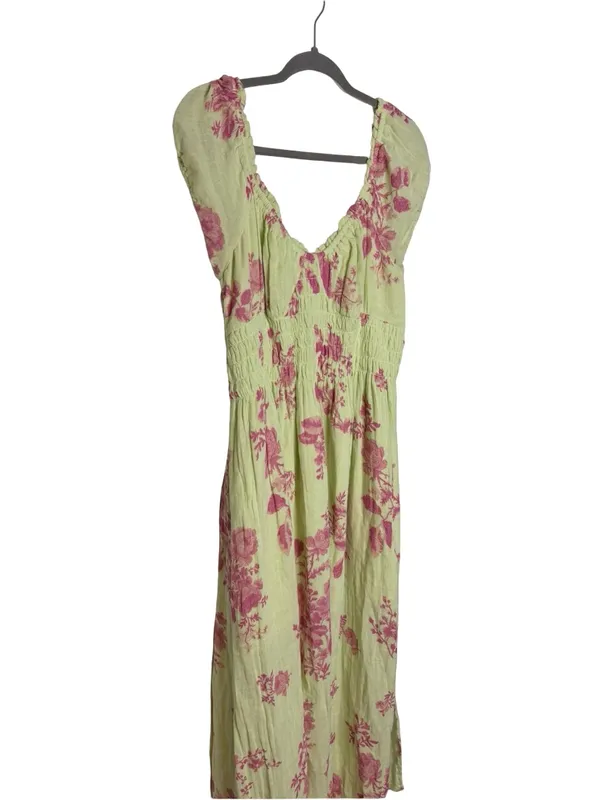 🌸 Free People Forget Me Not Cotton Gauze Floral Midi Dress Size M 🌸 - Image 3