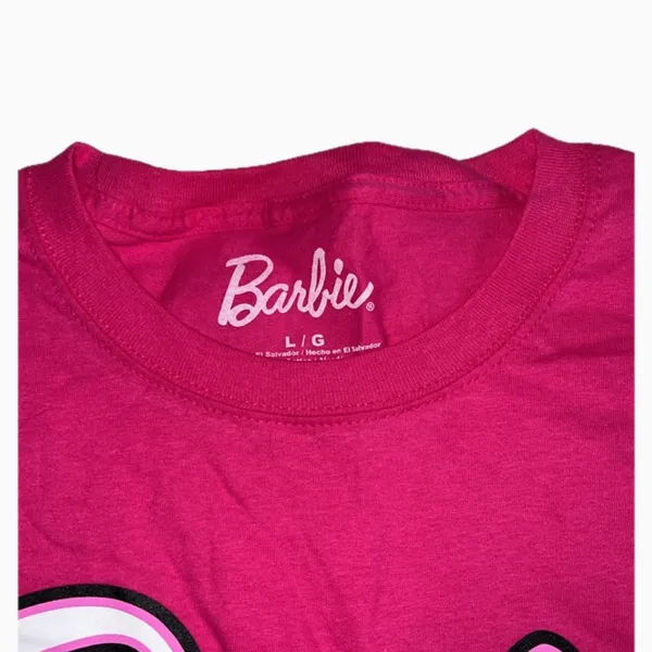 Barbie Crewneck T-Shirt Color Pink Size L NWOT - Image 3