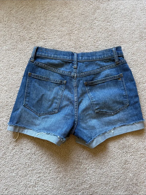 Madewell Women’s Classic Blue Denim Cutoff Shorts - Image 2