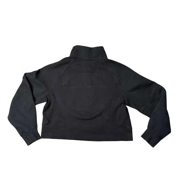 Lululemon Scuba Oversized Half-Zip Pullover Women XS/S Black Good Cropped Funnel - Image 3