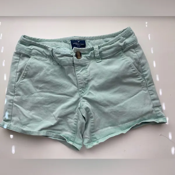 American Eagle Mid Stretch Teal Women’s Shorts size 0 - Image 9