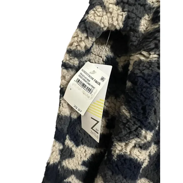 Z by Zella Green‎ Urban Camo Print Faux Shearling Pullover Hoodie Small NEW - Image 7
