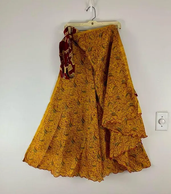 Boutique Reversible Maxi Wrap Skirt BINS402 - Image 2