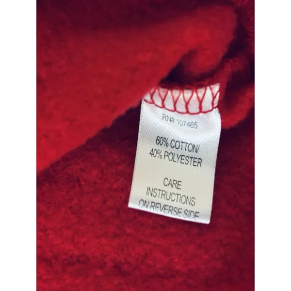 Y2K Sweatshirt C&K Designs Crewneck Cottage Granny Winter Black Cat Snow Medium - Image 5