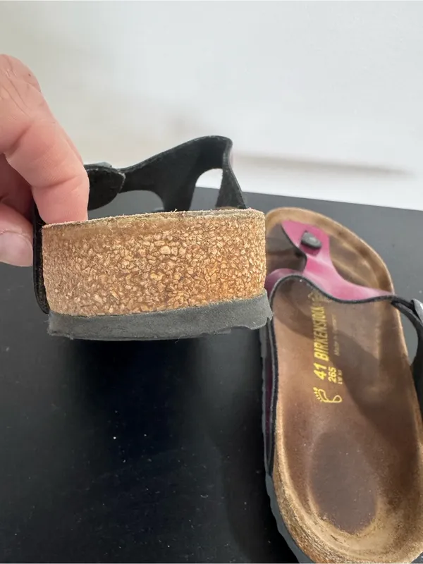 Birkenstock Metallic Magenta Gizeh Thong Sandals - Image 6