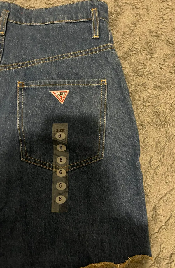 Guess Jean Shorts Size 6 - Image 3