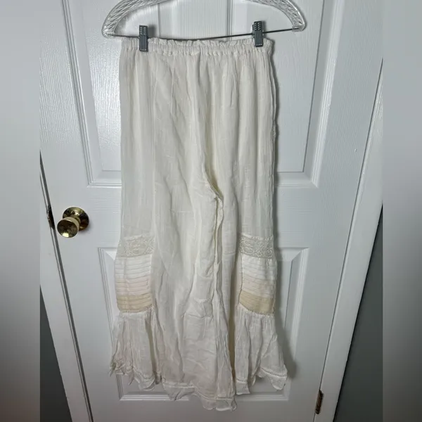 Free People Bali Alana Top & Pant Set in White XS - Image 8