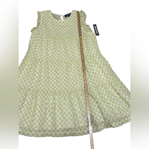 ModCloth Day Tripping Eyelet‎ Flower Fields Trapeze Dress Green White Sz M NEW - Image 12