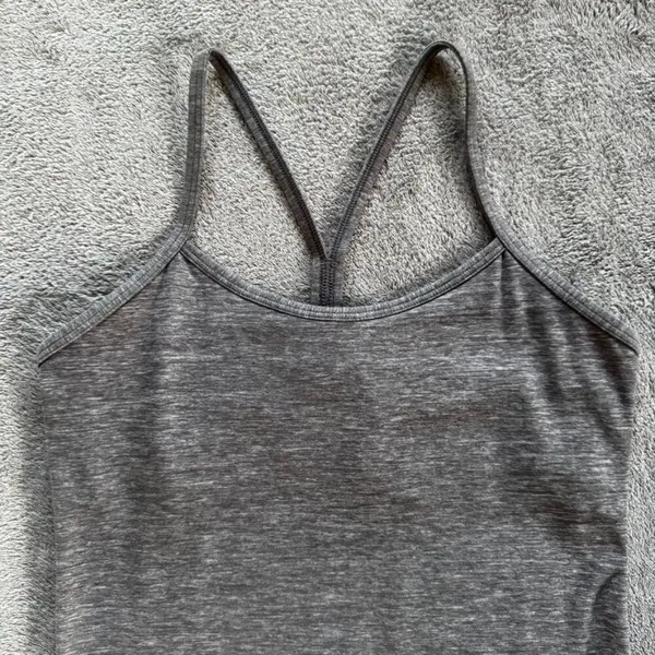 Lululemon Power Y Tank Sz 6 Gray - Image 3