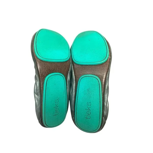 Tieks Gavriela Metallic Silver Leather Ballet Flats Women's 8 - Image 9