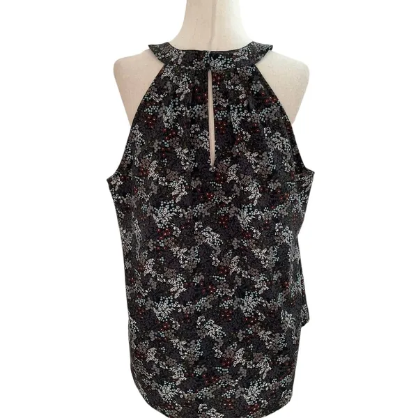 Loft Black Gray Women's Blouse Size M 41-11 - Image 2