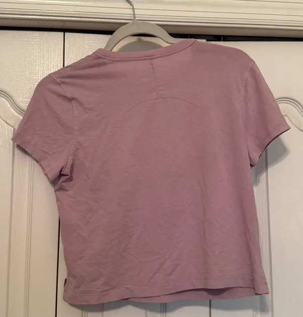 Lululemon Pink Softstreme Cropped T-Shirt - Image 2