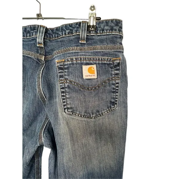 Carhartt Mid-Rise Medium Wash Bootcut Casual Denim Jeans - Image 4