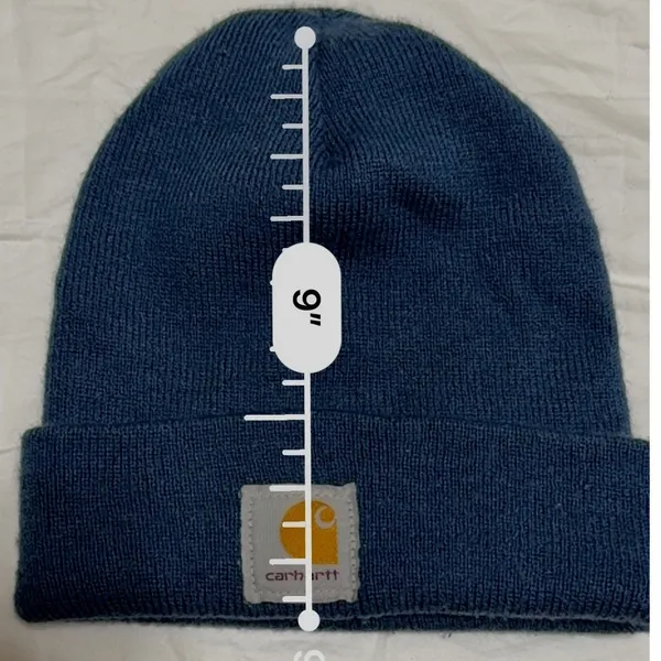 Carhartt Women Knit Beanie Hat Navy‎ BLUE One Size OS - Image 5