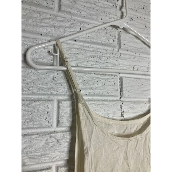 Free People Slip Dress Womens Small Ivory Excellent Adjustable Straps Viscose - Image 5