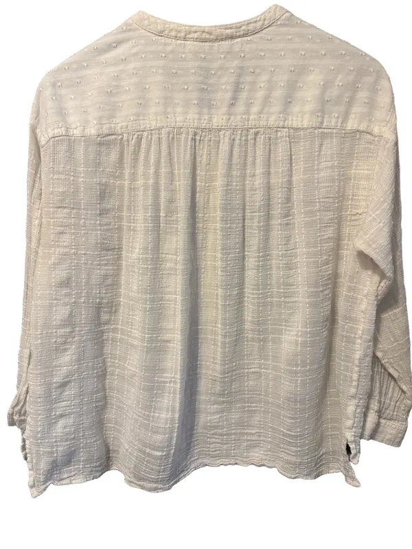 Anthropologie Pilcro & the Letterpress Button-Down Textured Blouse Size S - Image 3