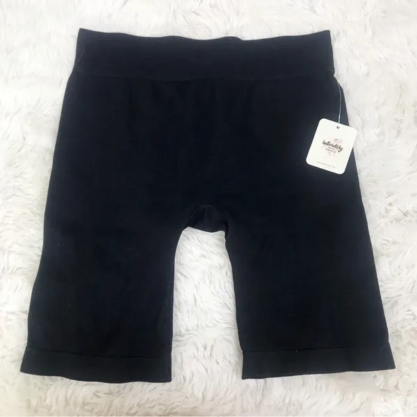 INTIMATELY‎ FREE PEOPLE Black Bike Bicycle Short Ribbed Athleisure Size XS Small - Image 2