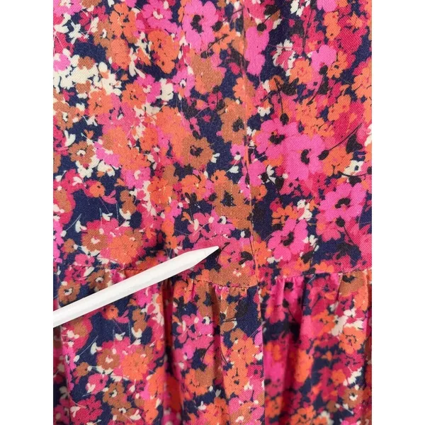 Amanda Uprichard Womens Dress Pink Nadia Mini Floral Sleeveless A Line Large - Image 8
