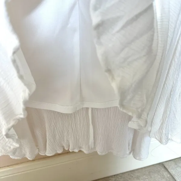 Venus Dress 2 Sm Mini Sleeveless White Crochet Resort Vaca Ready Pullover NWOT - Image 4