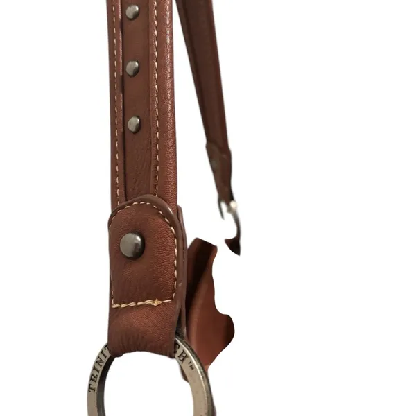 Montana West Trinity Ranch Concealed Carry Fringe Rivets Shoulder Bag Brown - Image 3