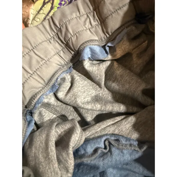Lululemon Womens Heathered Gray Athletic Shorts Layered Waist‎ Pockets Size 4 - Image 10