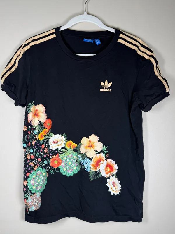 Adidas Originals Jardim Floral Tee Sz XS - Image 5