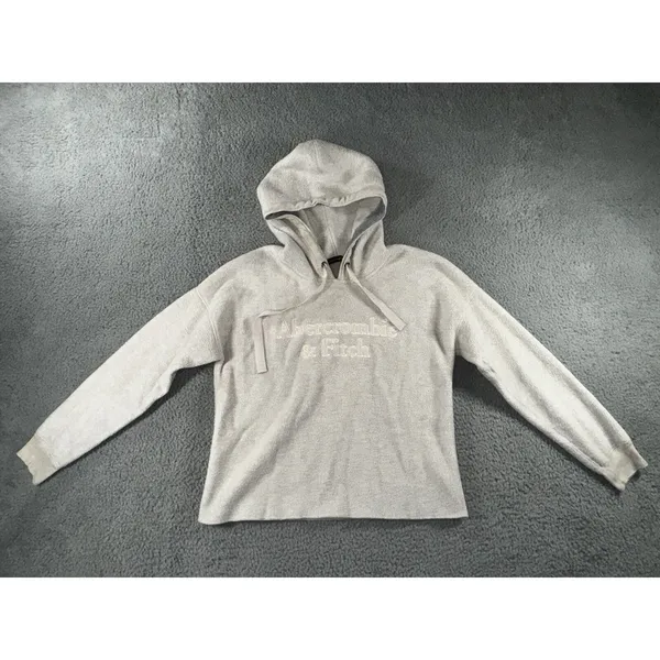 Abercrombie &‎ Fitch Hoodie Women Medium Sherpa Fleece Pullover - Image 2