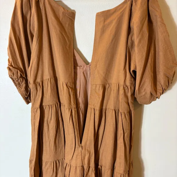 Girl‎ and the Sun Marlow Mini Dress Linen Blend Size Medium - Image 11