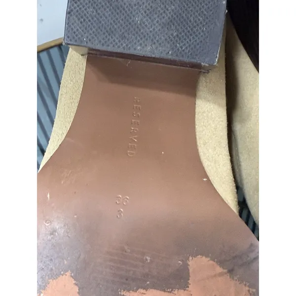 Reserved Womens Western Ankle Boots Size EU 36 US 5 Tan Suede Pointed Toe Heel - Image 15