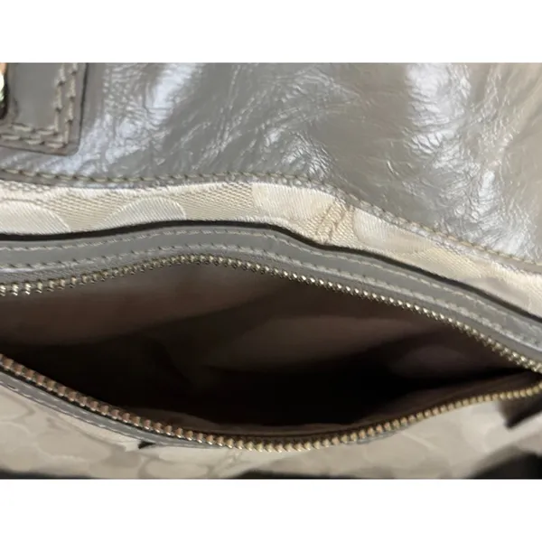 Coach Brooke Jacquard Satchel/Handbag Gray Silver Est 1941 L 10752 - F15533 - Image 10