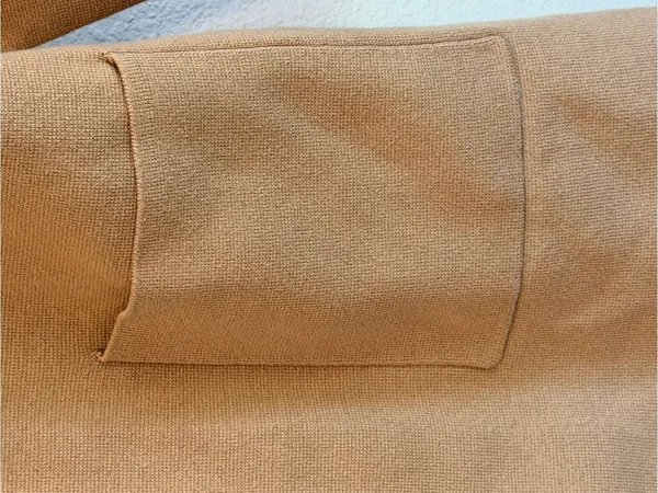 Quince Organic Cotton Blazer Open Front, Pockets , tan, neutral minimalist sz L - Image 10