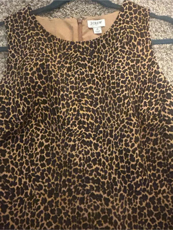 J. Crew Leopard Print Midi Dress - Image 6