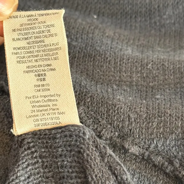 Free People Distressed Long Cardigan Womens S Black Striped Duster Open Front - Image 11