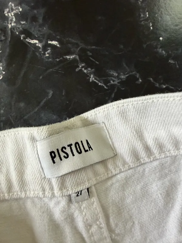 Pistola White Denim Shorts - Image 2