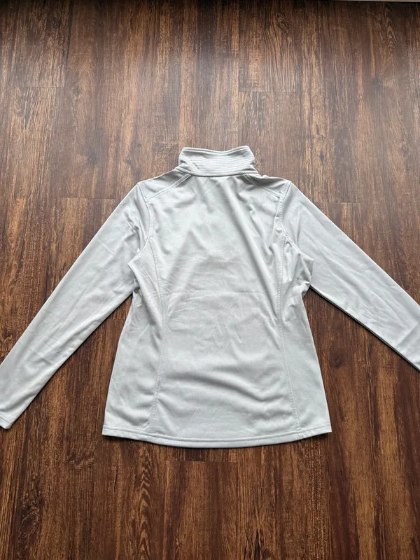 The North Face Women’s Gray 1/4 Zip Fleece Pullover Jacket Tech Glacier - Size M - Image 4