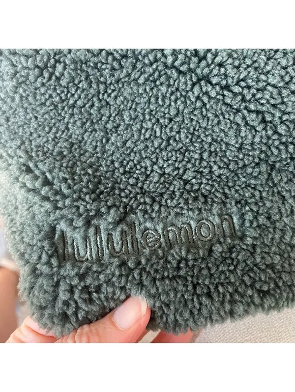 Lululemon Scuba Oversized Fleece Funnel Neck Smocked Spruce XS / Small Cozy - Image 4