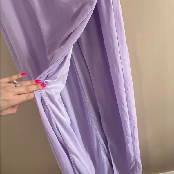 Lulus Glamorous Disposition Lavender Ruched Maxi Dress Size XS Bridesmaid Formal - Image 10