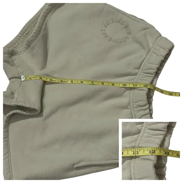 Set Active Sweat Shorts - Oat Milk - Small - Image 4