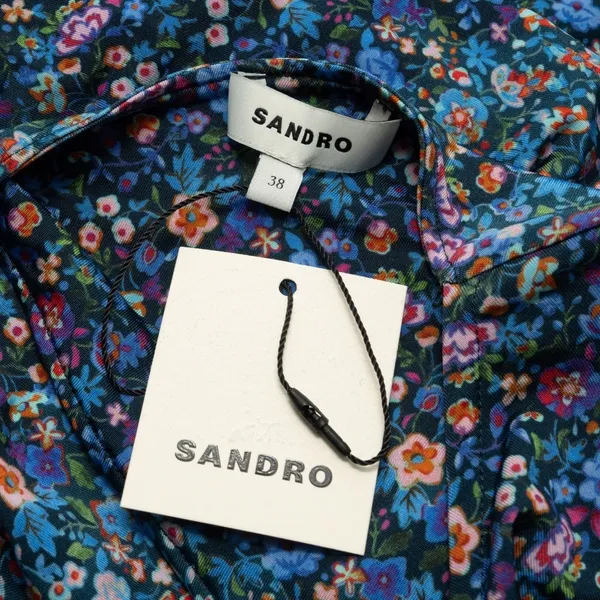 SANDRO - Spinelle Floral Print Cutout Back Dress‎ - Image 4