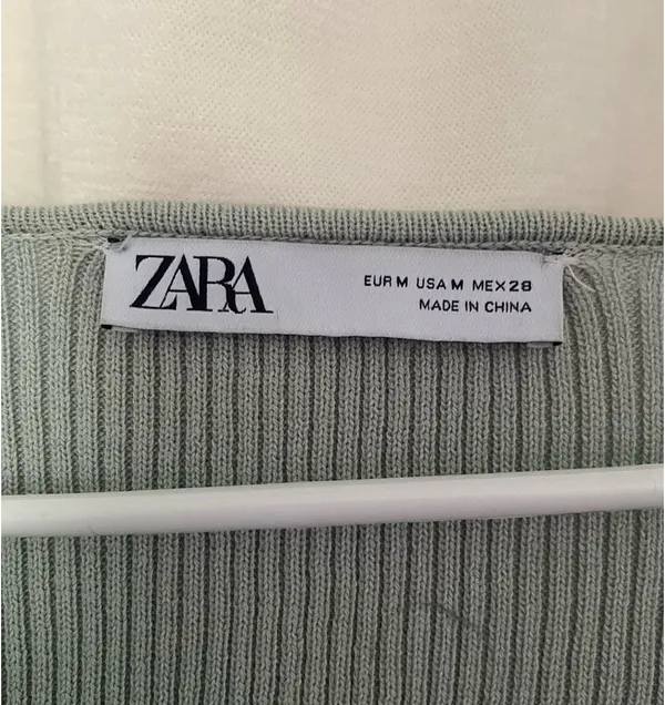 ZARA Crop Long Sleeve Top - Image 2